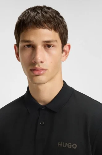 Logo-appliqué polo shirt in cotton piqué