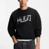 Logo-artwork sweatshirt in cotton terry