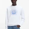 Logo-artwork sweatshirt in cotton terry