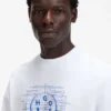 Logo-artwork sweatshirt in cotton terry