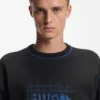 Logo-artwork sweatshirt in cotton terry