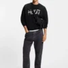 Logo-artwork sweatshirt in cotton terry