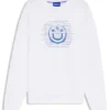 Logo-artwork sweatshirt in cotton terry