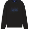 Logo-artwork sweatshirt in cotton terry
