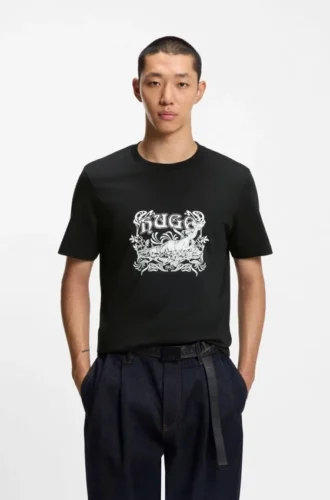 Logo-artwork T-shirt in cotton jersey