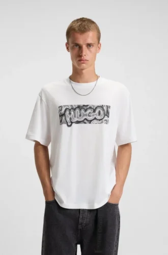 Logo-artwork T-shirt in cotton jersey