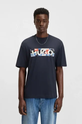 Logo-artwork T-shirt in cotton jersey