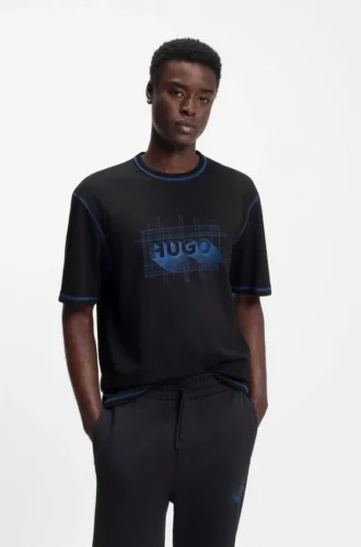 Logo-artwork T-shirt in cotton jersey