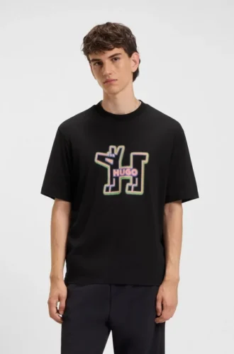Logo-artwork T-shirt in cotton jersey
