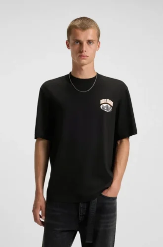 Logo-artwork T-shirt in cotton jersey