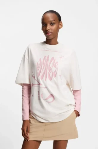 Logo-artwork T-shirt in cotton jersey