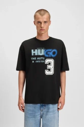 Logo-artwork T-shirt in cotton jersey
