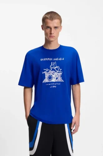 Logo-artwork T-shirt in cotton jersey