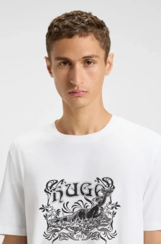 Logo-artwork T-shirt in cotton jersey