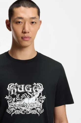 Logo-artwork T-shirt in cotton jersey