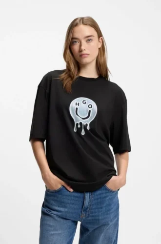 Logo-artwork T-shirt in cotton jersey