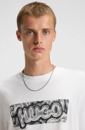 Logo-artwork T-shirt in cotton jersey