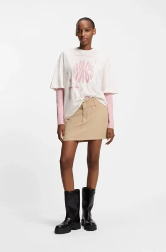 Logo-artwork T-shirt in cotton jersey