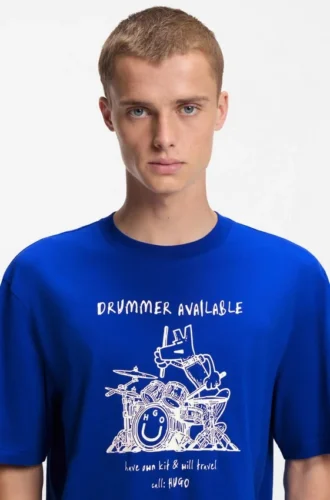 Logo-artwork T-shirt in cotton jersey