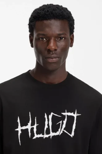 Logo-artwork T-shirt in cotton jersey
