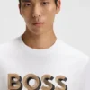 Logo-artwork T-shirt in mercerised cotton