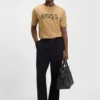 Logo-artwork T-shirt in mercerised cotton