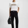 Logo-artwork T-shirt in mercerised cotton