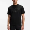 Logo-artwork T-shirt in stretch cotton