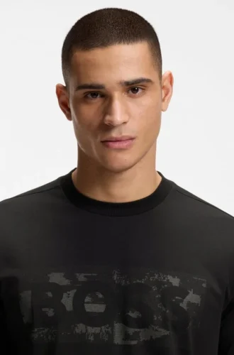 Logo-artwork T-shirt in stretch cotton