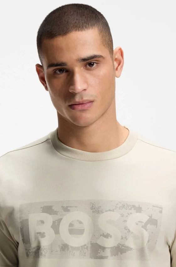 Logo-artwork T-shirt in stretch cotton Logo-artwork T-shirt in stretch cotton