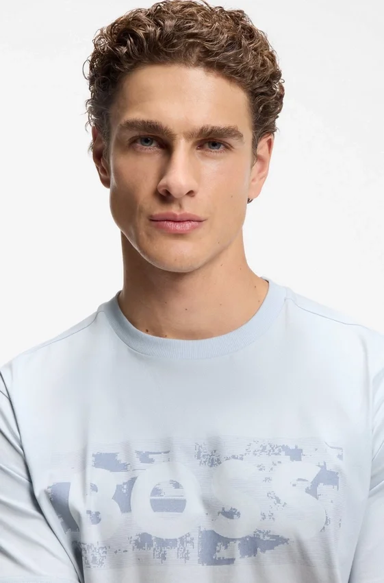 Logo-artwork T-shirt in stretch cotton Logo-artwork T-shirt in stretch cotton
