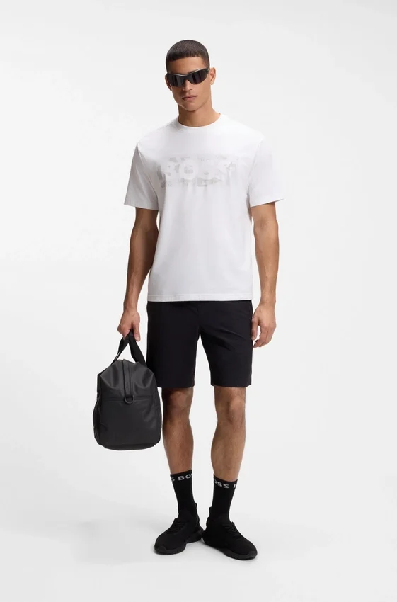 Logo-artwork T-shirt in stretch cotton Logo-artwork T-shirt in stretch cotton