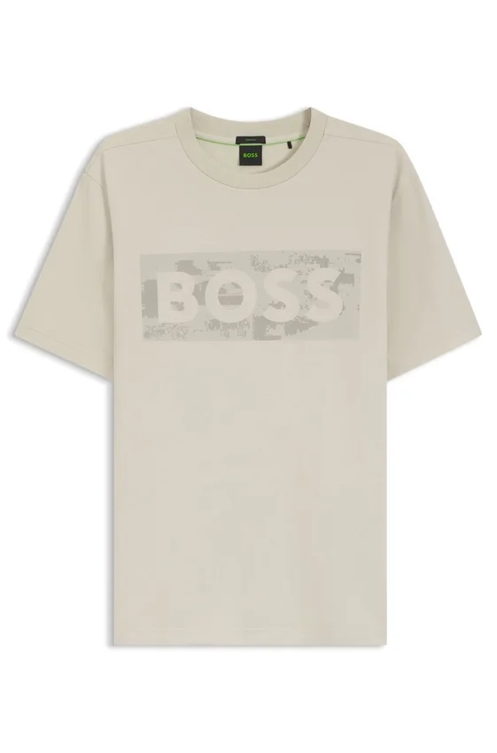 Logo-artwork T-shirt in stretch cotton Logo-artwork T-shirt in stretch cotton