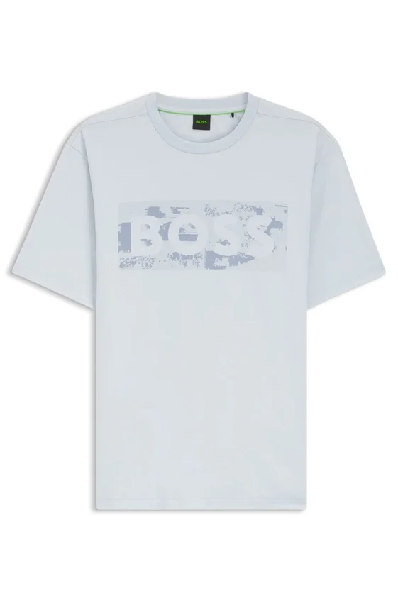 Logo-artwork T-shirt in stretch cotton Logo-artwork T-shirt in stretch cotton