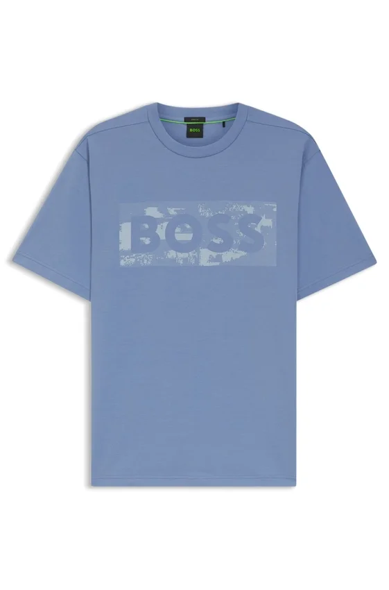 Logo-artwork T-shirt in stretch cotton Logo-artwork T-shirt in stretch cotton