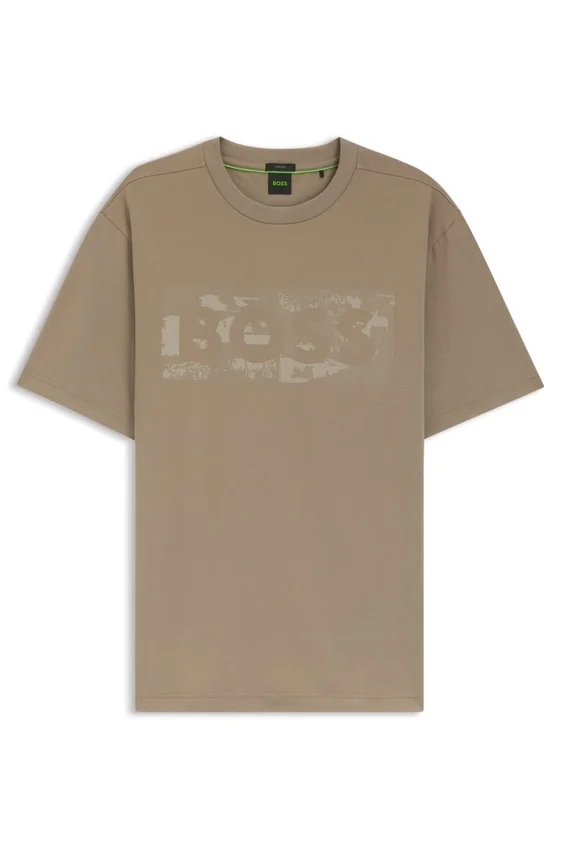 Logo-artwork T-shirt in stretch cotton Logo-artwork T-shirt in stretch cotton