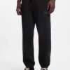 Logo-artwork tracksuit bottoms in cotton terry