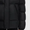 Logo-badge jacket with water-repellent finish