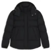 Logo-badge jacket with water-repellent finish