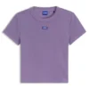 Logo-badge slim-fit T-shirt in stretch cotton