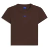 Logo-badge slim-fit T-shirt in stretch cotton
