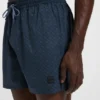 Logo-badge swim shorts with degradé monogram print