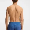 Logo-badge swim shorts with degradé monogram print