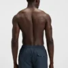Logo-badge swim shorts with degradé monogram print