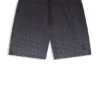 Logo-badge swim shorts with degradé monogram print