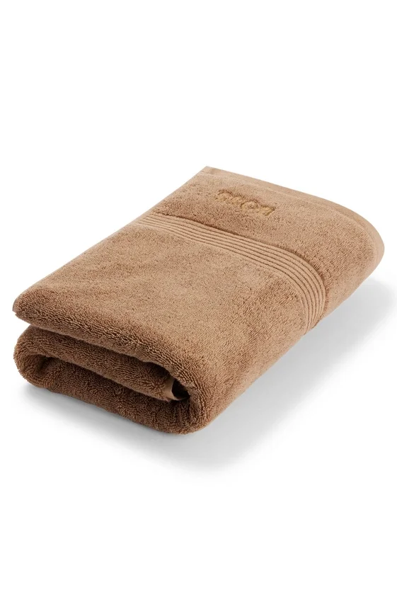 Logo bath towel in Aegean cotton Logo bath towel in Aegean cotton