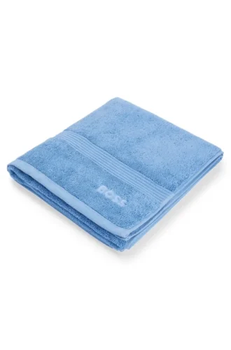 Logo bath towel in Aegean cotton Logo bath towel in Aegean cotton