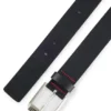 Logo-buckle belt in leather