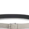 Logo-buckle belt in woven suede Logo-buckle belt in woven suede