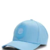 Logo cap in lustrous twill with country-flag badge